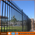 2.4 Length 1.8m Height Black Galvanized Steel Fence